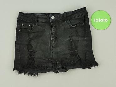 kurtka jeansowa patchwork: Szorty damskie, rozmiar L — 2