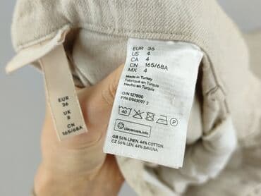 jasne buty: H&M, Spodnie materiałowe damskie, rozmiar S — 5