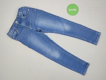 czerwona bluza pull: Spodnie jeansowe, Sinsay, 9 lat, 128/134, stan - Bardzo dobry — 2