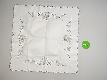 Home & Garden: PL - Tablecloth 77 x 77, color - White, condition - Perfect — 3