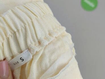 białe lniane spodnie zara: Spodnie materiałowe damskie, rozmiar S — 4