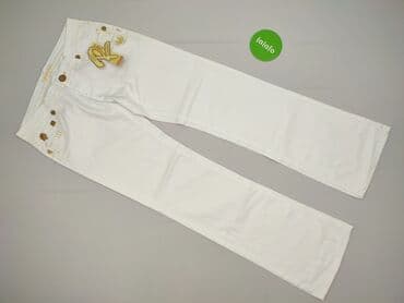 białe spodnie hello kitty: Jeansy damskie, rozmiar XL — 3