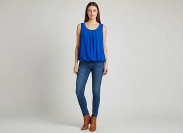 jedwabne bluzki wieczorowe: Bluzka damska, rozmiar S — 6