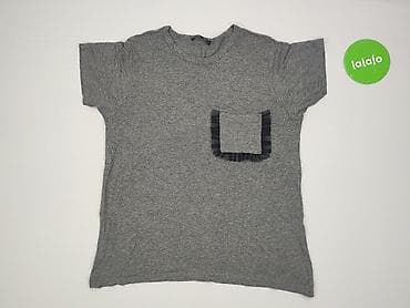 bluza szara pull and bear: Zara, T-shirt damski, rozmiar L — 2