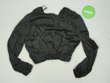 czarne bluzki z długim rękawem zara: Zara, Bluzka damska, rozmiar L — 4