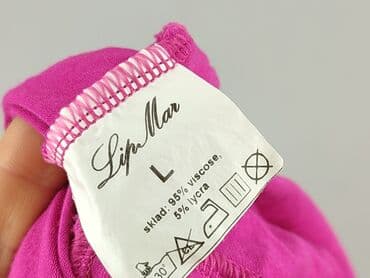 bluzki amarantowa: T-shirt damski, rozmiar L — 6