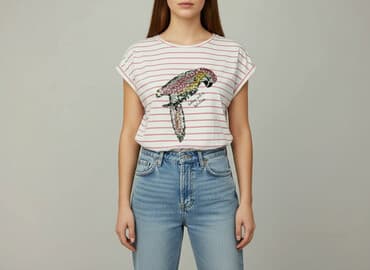 koszula z piórami mohito: Mohito, T-shirt damski, rozmiar S — 6