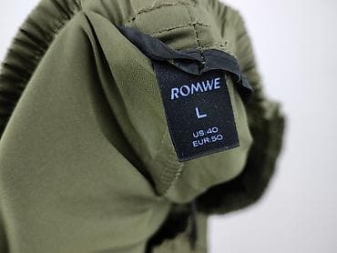 moro cargo: Spodnie męskie ROMWE – bojówki/joggery, kolor khaki (oliwkowy) — 4