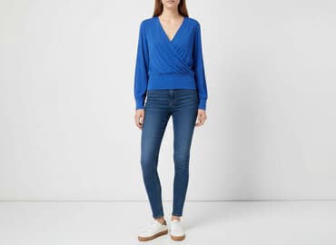 koszula niebieska hm: H&M, Bluzka damska, rozmiar M — 6