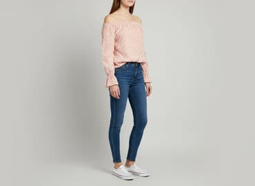 bluzka z odkrytym ramieniem allegro: Bluzka damska, rozmiar S — 5