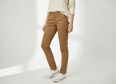 spodnie woskowane brązowe reserved: Reserved, Material trousers for women, size XS — 1