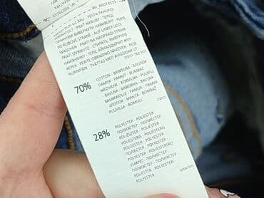 spodenki jeansowe z wysokim stanem pull and bear: Denim, Szorty damskie, rozmiar L — 5