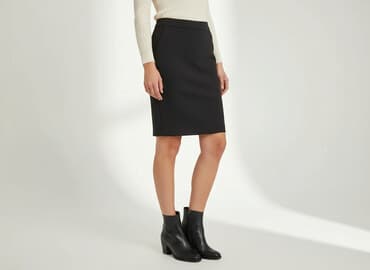 kozaki na koturnie ccc czarne: Spódnica damska, S — 6