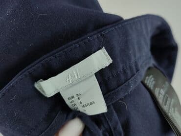 jaki kolor rajstop do granatowej sukienki: H&M, Spodnie materiałowe damskie, rozmiar S — 5