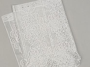 zasłony używane: Ażurowa firanka/woal z gipiury – pas panelowy z wzorem kwiatowych — 1