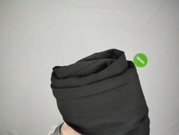 spodnie z wysokim stanem czarne eleganckie: Material trousers for women, size M — 4