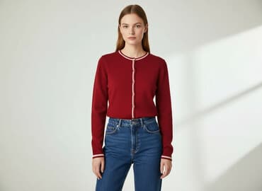 sweter z akrylu czy jest dobry: Kardigan damski, rozmiar M — 7