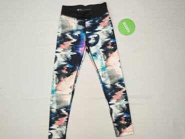 rajstopy czarne z wzorem: Leggings for kids, H&M, 10 years, 134/140, condition - Very good — 2