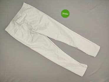 białe lniane spodnie zara: Zentex, Spodnie materiałowe damskie, rozmiar XL — 3