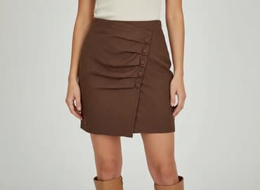 spódnice czekoladowa: Spódnica damska, rozmiar S — 1