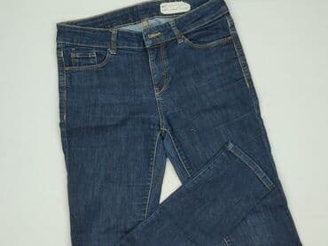 legginsy woskowane wysoki stan: Jeansy damskie, S — 1