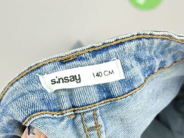 sinsay jeansy denim: Spodnie jeansowe, Sinsay, 10 lat, 140, stan - Bardzo dobry — 4