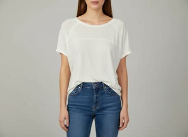 sweter piórkowy na drutach: Yessica, Bluzka damska, rozmiar S — 6