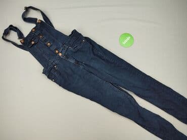 patchworkowe jeansy: H&M Divided, Ogrodniczki damskie, M — 7