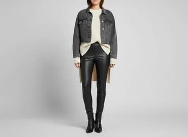 shein legginsy push up: Shein, Legginsy Ze skóry ekologicznej damskie, rozmiar S — 1