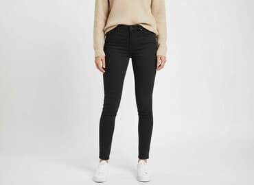 legginsy woskowane push up: Noisy May, Jeansy damskie, rozmiar M — 6