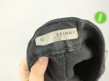 balenciaga dziurawe spodnie: Skinny, Jeansy damskie, rozmiar L — 4