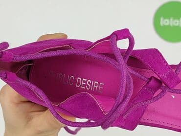 sinsay klapki na obcasie: Sandały damskie, rozmiar 38 — 6