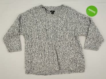 sweter piorkowy na drutach: H&M, Sweter damski, L — 2