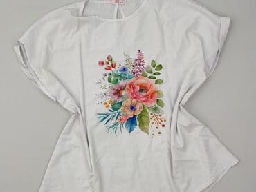 białe luźna bluzki: Bluzka damska, rozmiar 4XL — 1