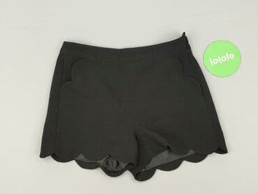 krótkie spodenki z wysokim stanem czarne: Topshop, Szorty damskie, rozmiar S — 2