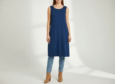 sukienka rozkloszowana dekolt łódka: Sukienka damska, rozmiar S — 5