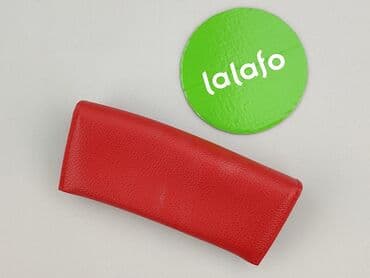 czapka zimowa ursus: Etui na okulary – czerwone, zapinane na zatrzask - Materiał: skóra — 3