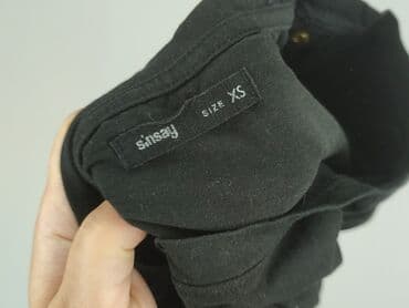 czarne t shirty damskie w serek: Sinsay, T-shirt damski, rozmiar XS — 4