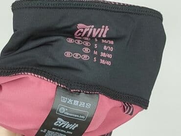 obcisłe szorty: Crivit, Legginsy Sportowe damskie, S — 5