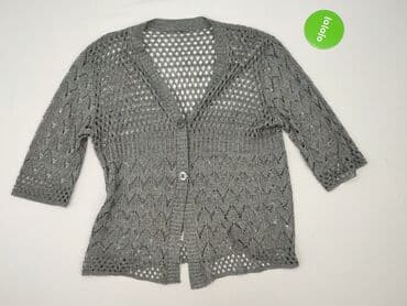 sweter z dekoltem v: Kardigan damski, rozmiar XL — 2