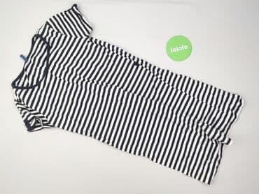 koszulka w niebieskie paski: Sukienka damska, rozmiar S — 2