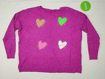 sweter w serca h: Sweter damski, rozmiar 6XL — 2