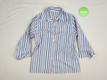 koszula damska w niebieskie paski: Women`s shirt, size M — 2