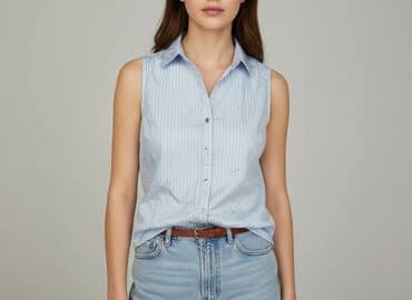 koszulki bez rękawów damskie lauren ralph lauren: New York & Company, Koszula damska, rozmiar S — 1