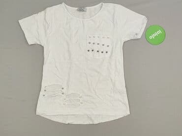 obcisła bluzka z dekoltem: T-shirt damski, rozmiar M — 2