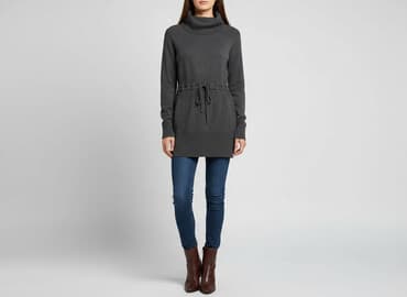 czarna sukienka i szary sweter: Sweter damski, rozmiar S — 5