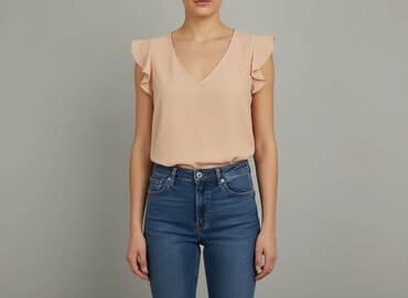 rozowa bluzka na impreze: Forever 21, Bluzka damska, rozmiar S — 6