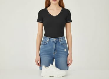 koszulka piłkarska stradivarius: Stradivarius, T-shirt damski, rozmiar XS — 6