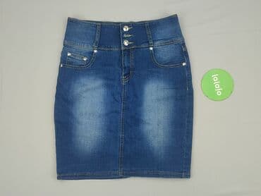 spódniczka dżinsowe z wysokim stanem: Spódnica damska, rozmiar S — 2