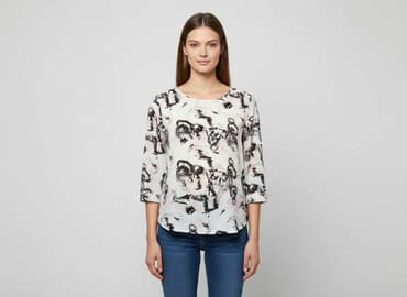 bluza z napisem cropp: Vero Moda, Bluzka damska, rozmiar M — 7